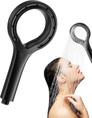 Douchekop con raddoppiatore di pressione - douchekop alta pressione per vasca da bagno con anello di risonanza.