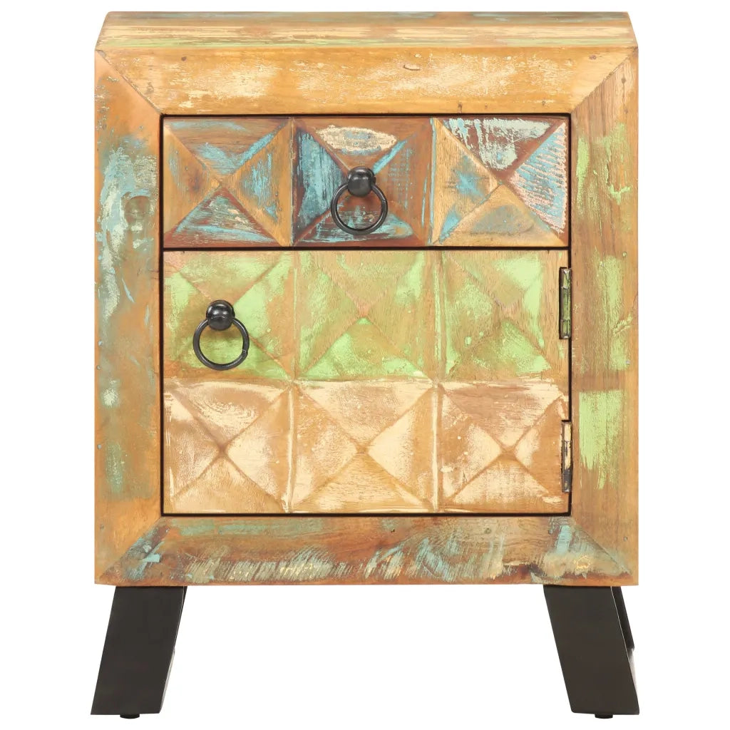 Comodino 40x30x50 cm in Legno Massello di Recupero 320377