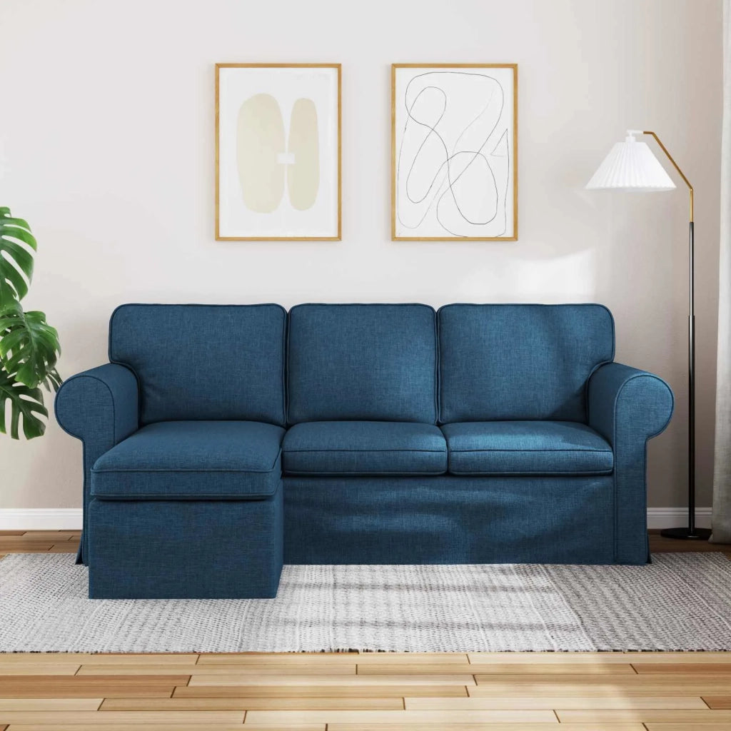 Divano Blu 195 x 138 x 80 cm Tessuto 42024333