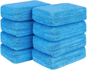 Pannelli applicatori a microfibra, spugne per autolavaggio resistenti al grasso per pulizia, pannelli applicatori a cera per autodetailing premium, 5" x 3", 8 pezzi