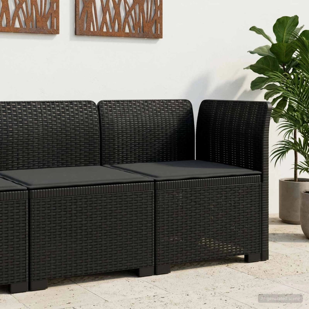 Divano da Giardino a 1 Posto con Cuscino Aspetto Rattan PP 8011817