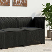 Divano da Giardino a 1 Posto con Cuscino Aspetto Rattan PP 8011817