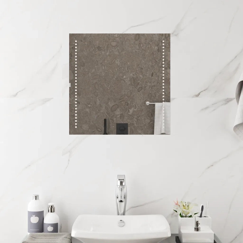 Specchio da Bagno con Luci LED 50x50 cm