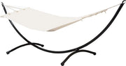 Hangmat con Struttura fino a 120 kg - Ideale per Esterno e Interno - 300x100 cm Giardino Standard