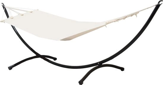 Hangmat con Struttura fino a 120 kg - Ideale per Esterno e Interno - 300x100 cm Giardino Standard