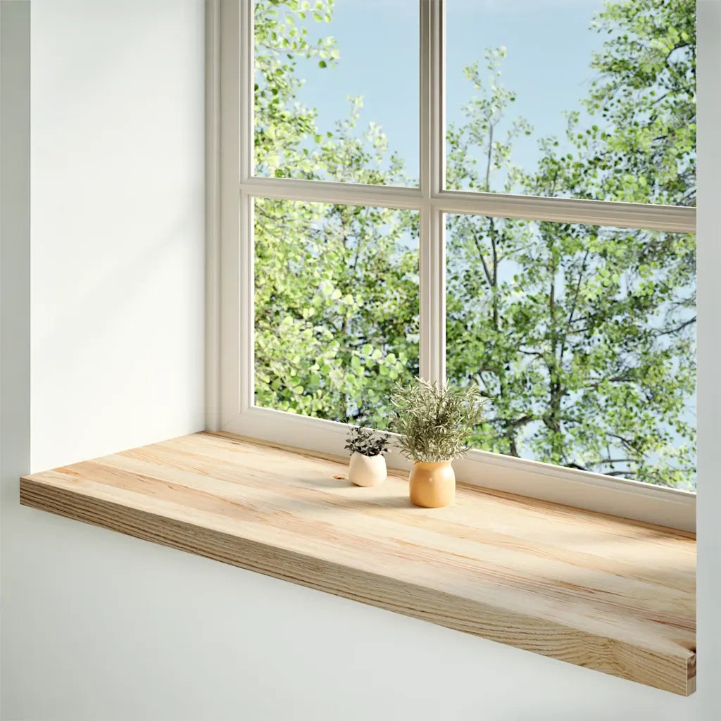 Davanzali 2 pz Non Trattati 110x40x2cm Legno Massello di Rovere CFW4897557