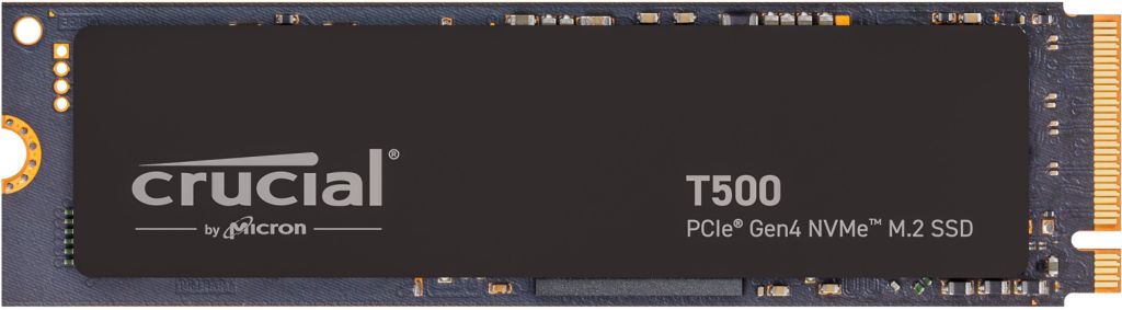 Ssd crucial m.2(2280)  2tb nvme t500 pcie4.0 read:7400mb/s write:7000mb/s - ct2000t500ssd8