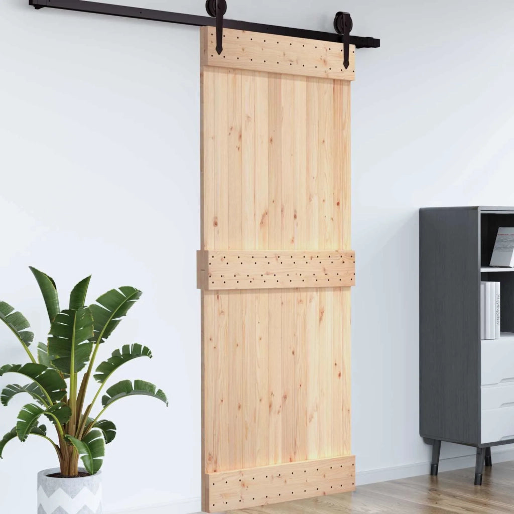 Porta NARVIK 100x210 cm in Legno Massello di Pino 154435