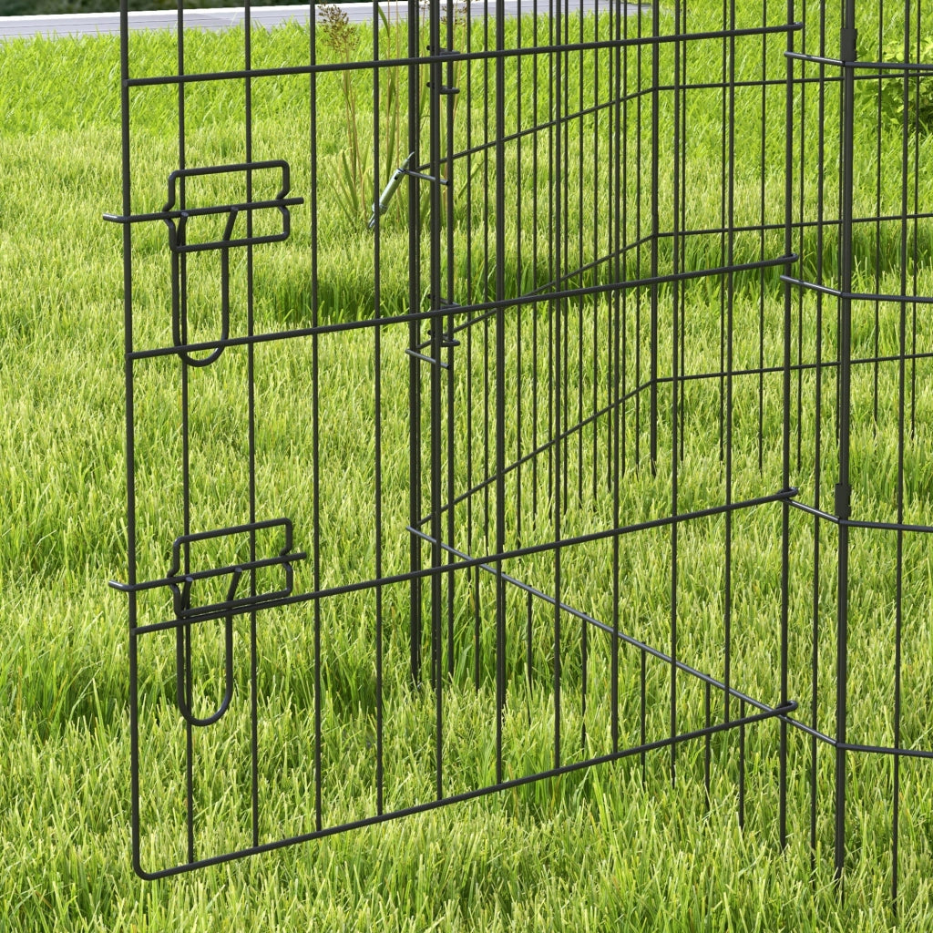 Recinto modulare per cani conigli roditori ¨C Xylo ¨C 61x91cm nero esterno interno
