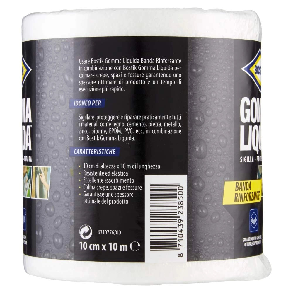 Gomma Liquida Bostik Banda Rinforzante Cm 10 x 10 M Uhu Bison