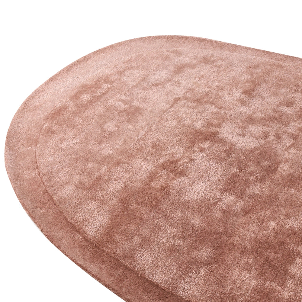 Tappeto Marrone Viscosa e Lana Forma Irregolare 200 x 300 cm Stile Moderno Glam