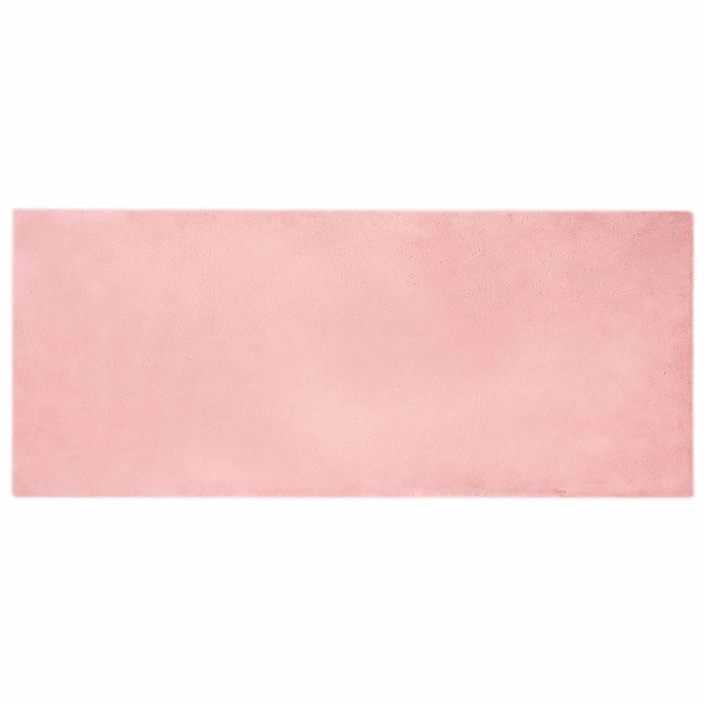Tappeto antiscivolo in sintetica di coniglio OLITE Rosa
