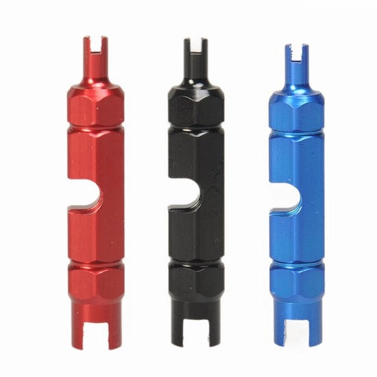 Rimozione di valvole per pneumatici da 3 in 1 per Schrader e Presta - Per mountain bike e biciclette da corsa - Facile riparazione e manutenzione della gomma