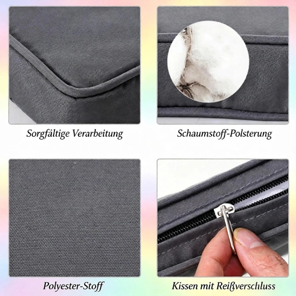 Comodi cuscini da esterno, cuscini per seduta, eleganti cuscini per sedia, per un supporto sicuro su vari modelli di sedia (solo con 2 cuscini, sedie