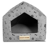 AIO FACTORY 50x40 cm Letto per cani personalizzato personalizzabile impermeabile nero