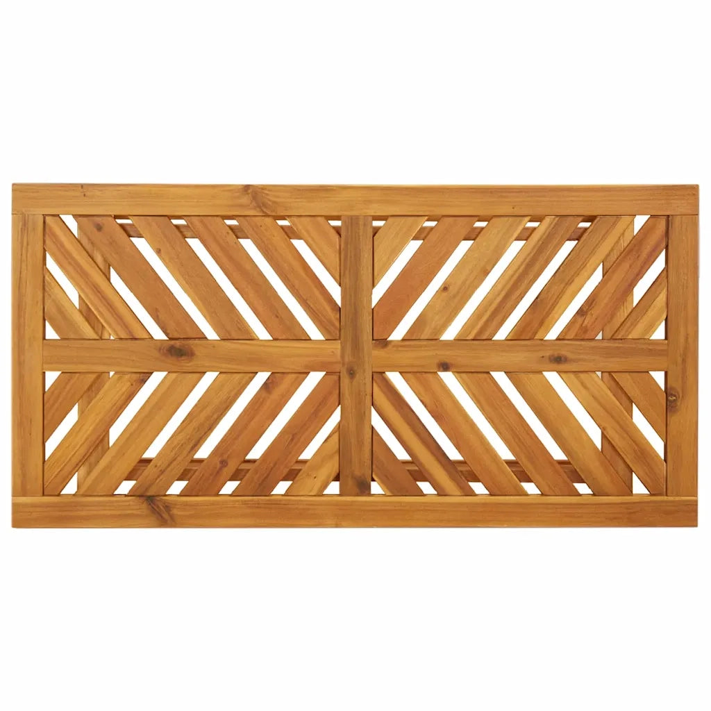 Set Lounge da Giardino 5 pcs Marrone Legno di Acacia Massello 3154129