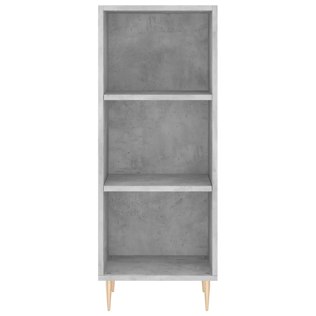 Credenza-Buffet-Armadio da cucina Grigio Cemento 34,5x34x180 cm in Legno Multistrato 876471