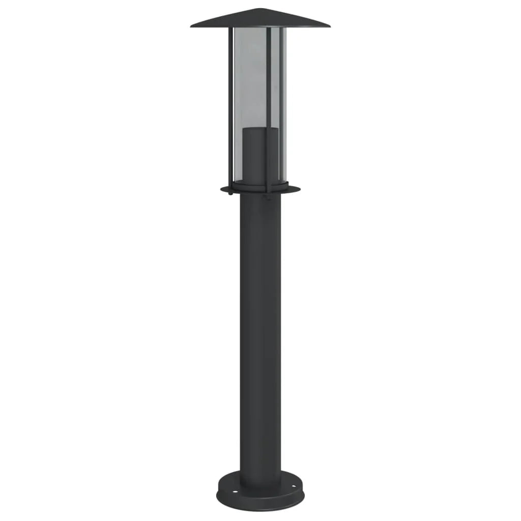Lampada da terra per esterni 60 cm acciaio inox nero 02_0042510