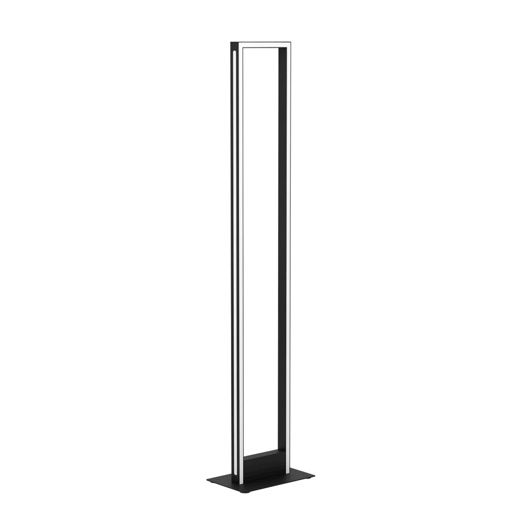 Piantana Contemporanea Salvilanas-Z Alluminio Nero Luce Led Integrato 33W