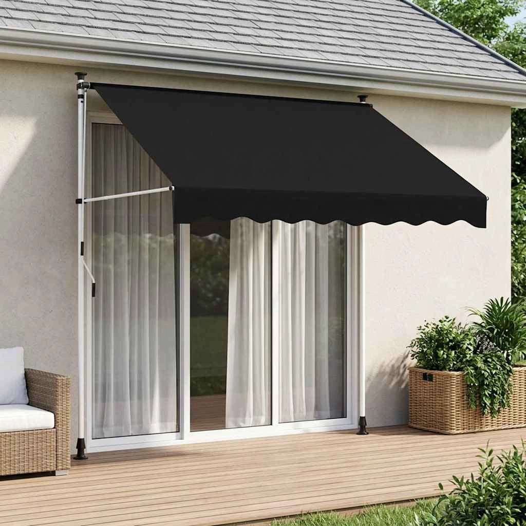 Tenda retrattile manuale Nero 350 cm 42037042