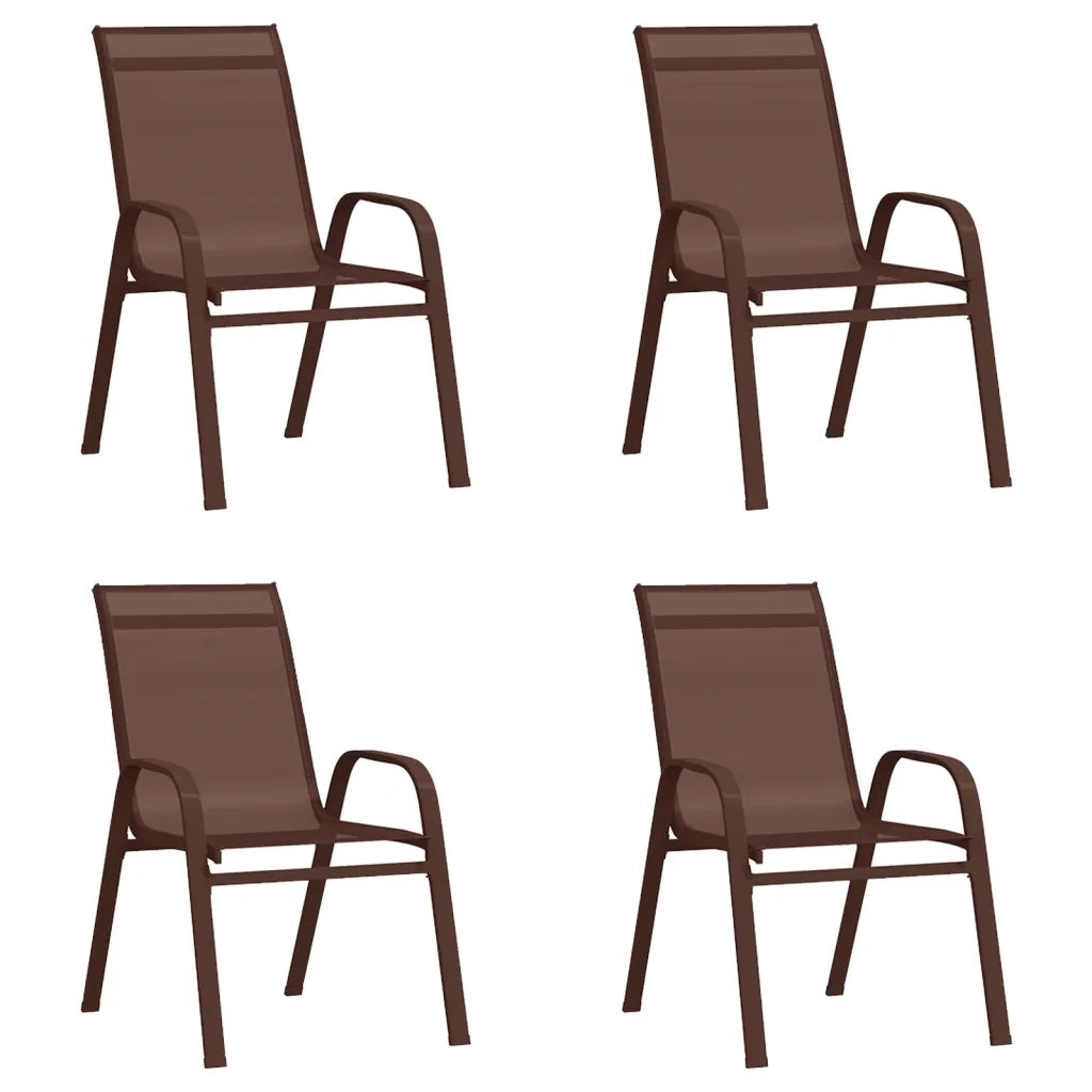 Set da Pranzo da Giardino 5 pz Marrone e Nero cod mxl 36899