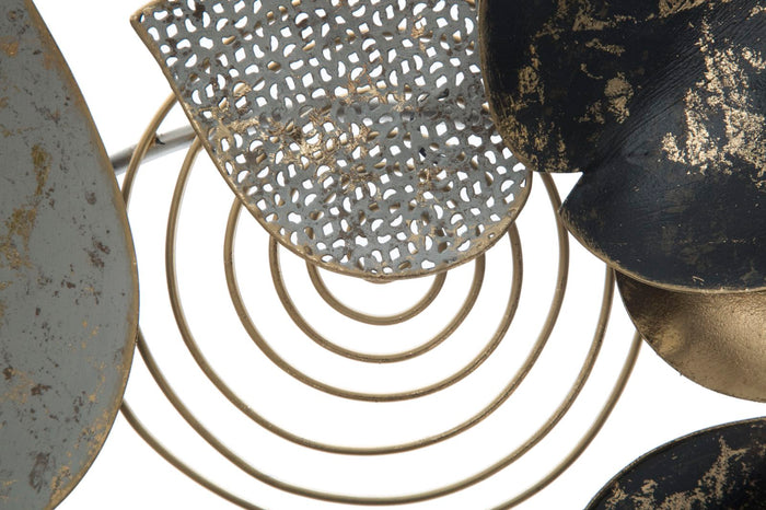 Pannello Half Leaf 97x5,5x43 cm in Ferro Multicolor