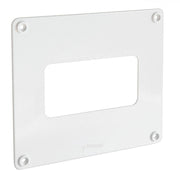 First 19x16cm copriforo bianco placca per tubi rettangolari