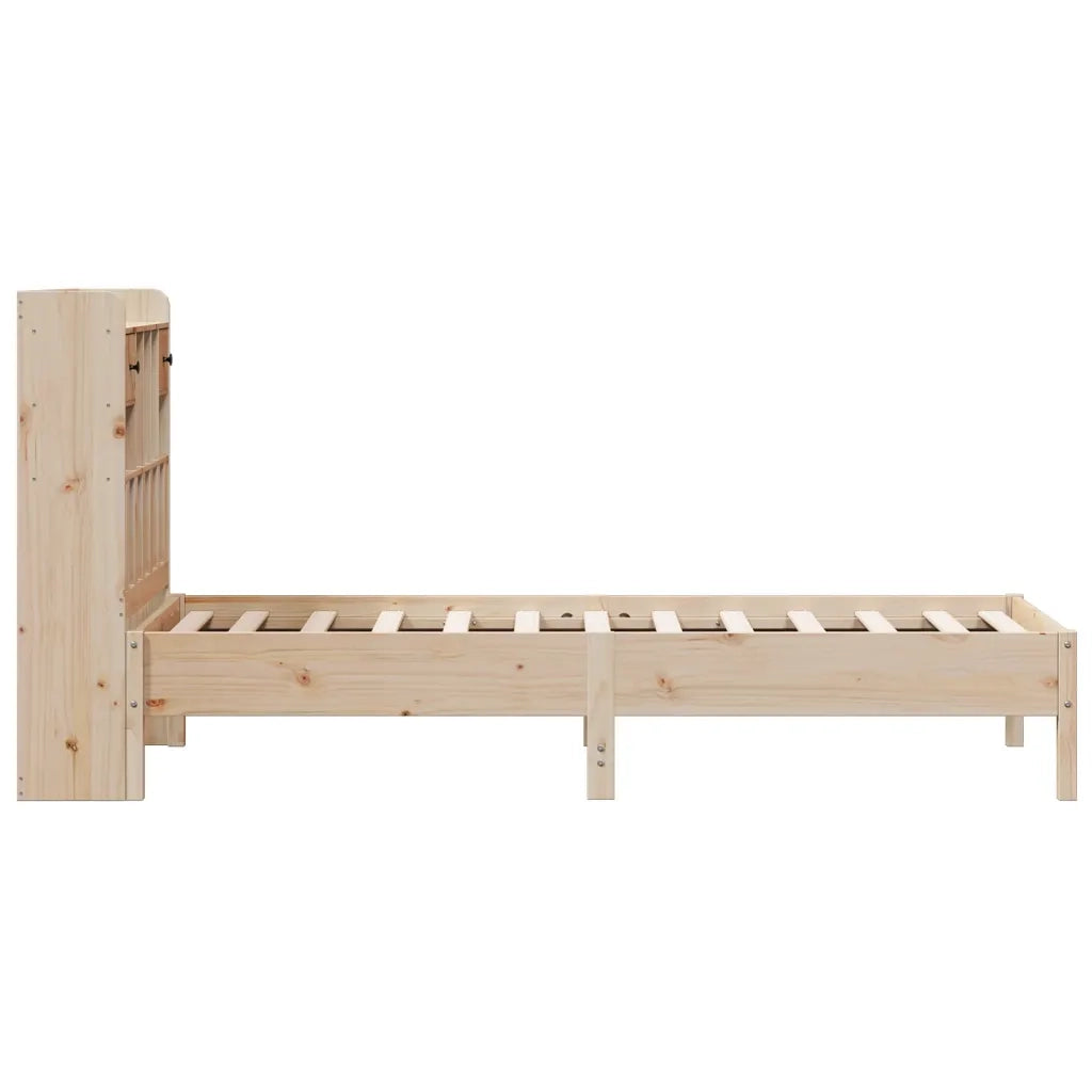 vidaXL Letto Libreria senza Materasso 90x200 cm Legno Massello Pino