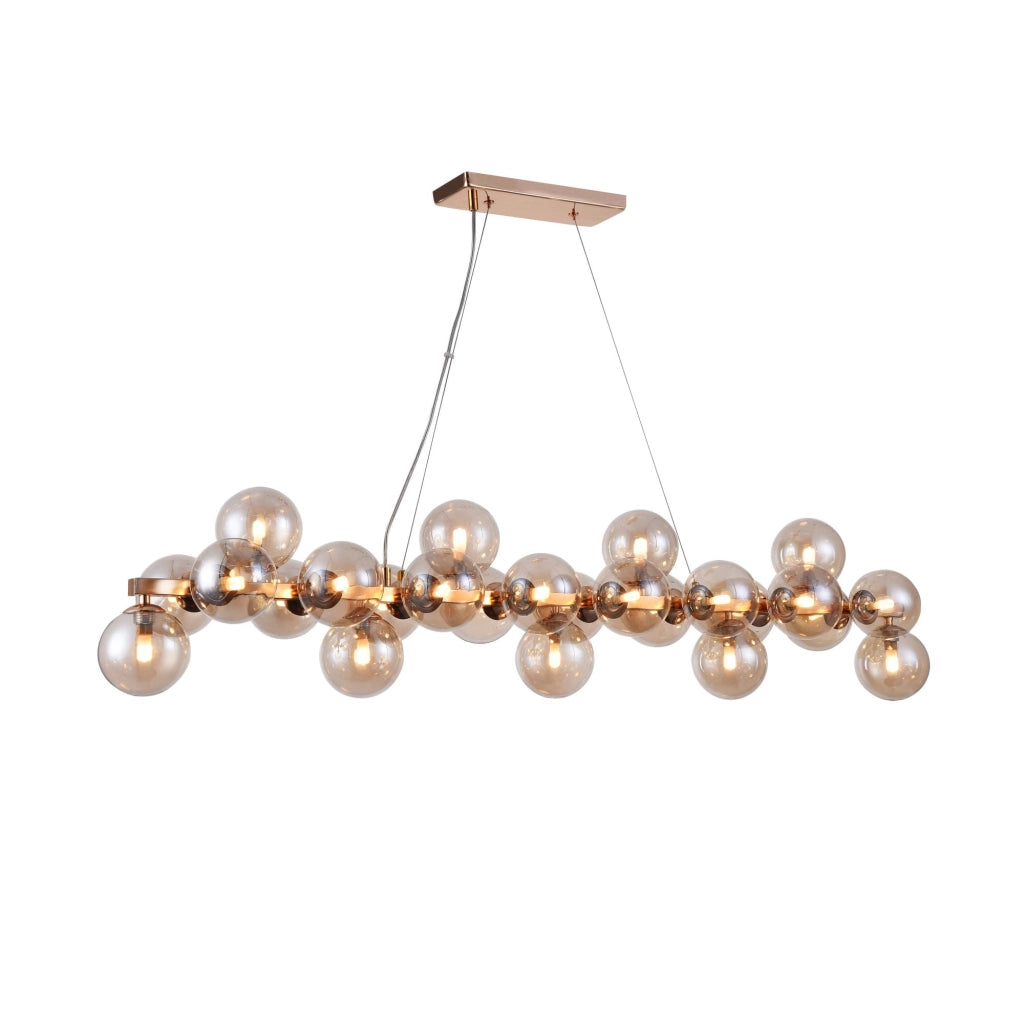 Lampada pendente Modern in Metallo Dallas Oro