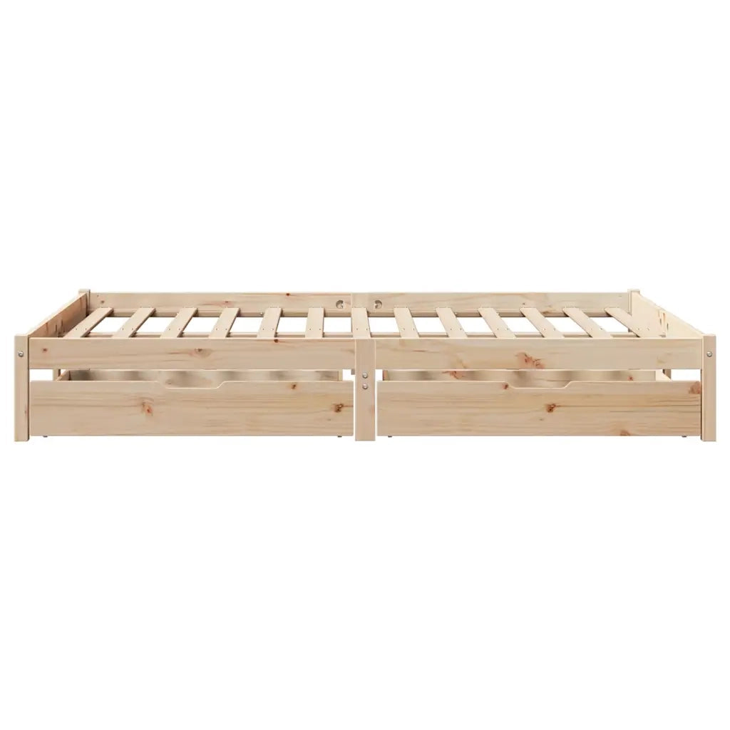 Letto senza Materasso 160x200 cm in Legno Massello di Pino