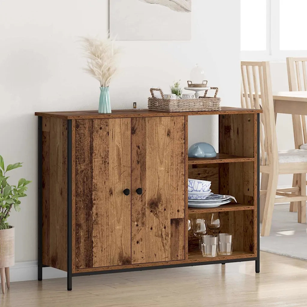 Credenza-Buffet-Armadio da cucina Legno vecchio 100 x 33 x 75 cm Legno multistrato
