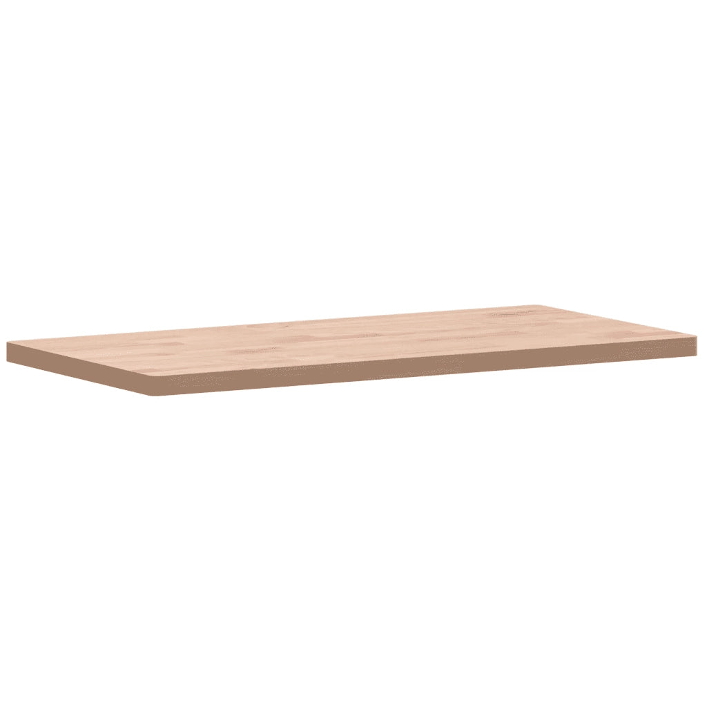 Piano Tavolo | Superficie Tavolo | Piano Scrivania 80x40x2,5cm Rettangolare Legno Massello di Faggio