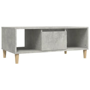 Tavolino salotto | Tavolino da caff¨¨ | Tavolino da Soggiorno Grigio Cemento 90x50x36,5 cm Legno Multistrato