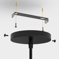 Lampadario Lampada Sospensione Piramide 18cm Design Moderno Paralume Nero