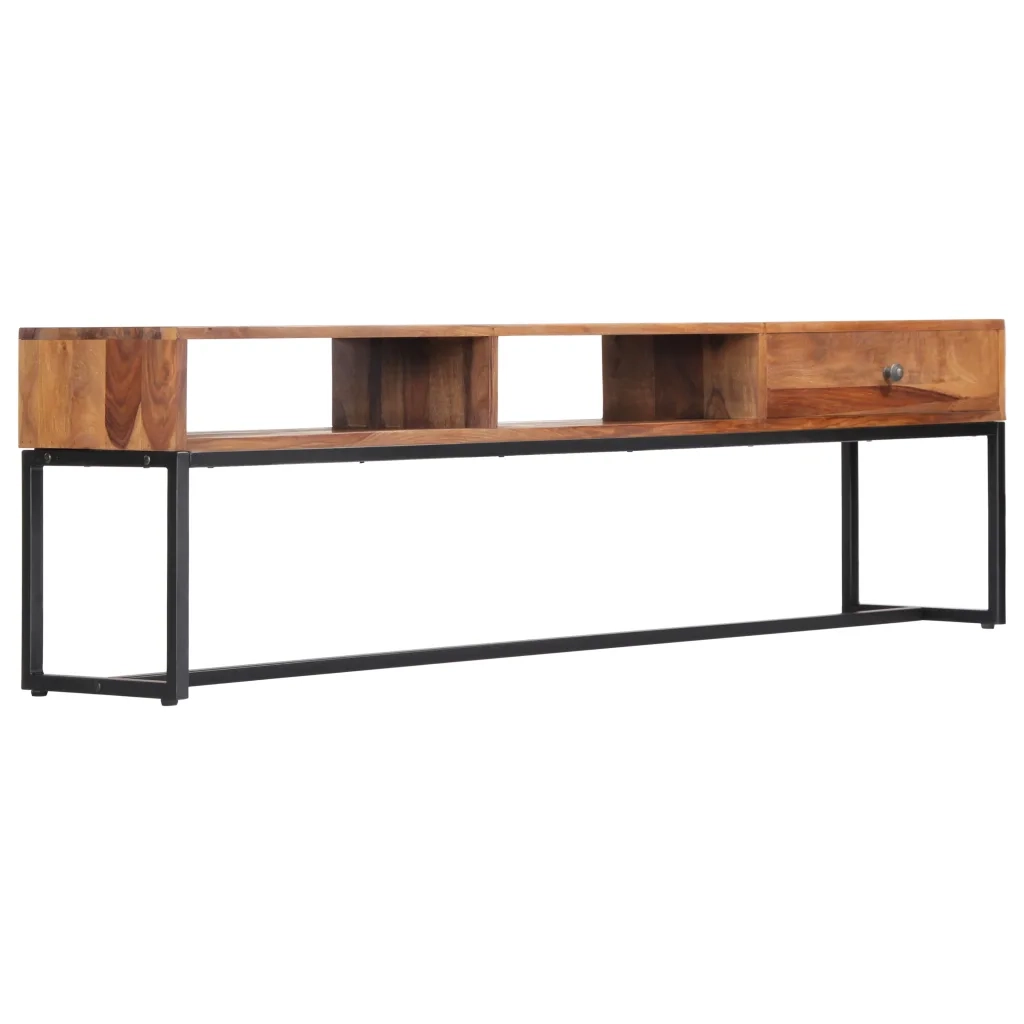 Mobile Porta TV 160x30x45 cm in Legno Massello di Acacia 247466