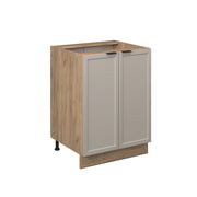 Vicco Base per cucina GrigioBeige 60 cm senza piano di lavoro
