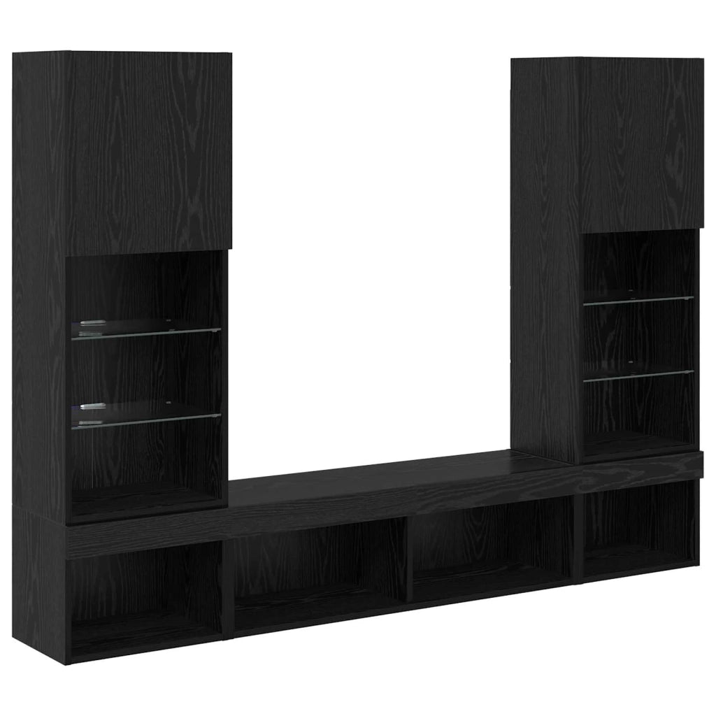 Unità a muro per TV con LED 5 pcs 40,5 x 30 x 102 cm 3402959