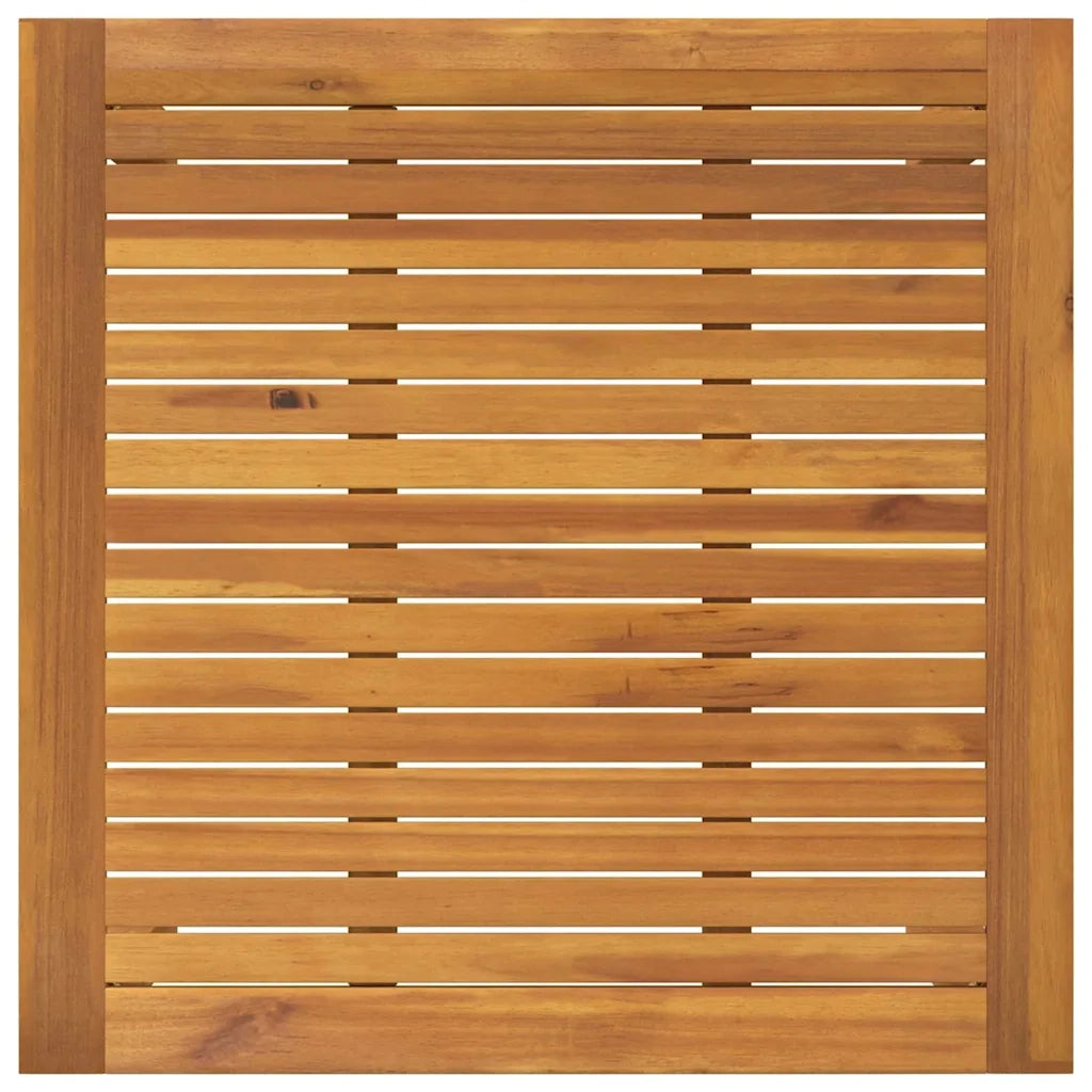 Set da Pranzo per Giardino 5 pcs Nero Legno di Acacia Massello 3365514