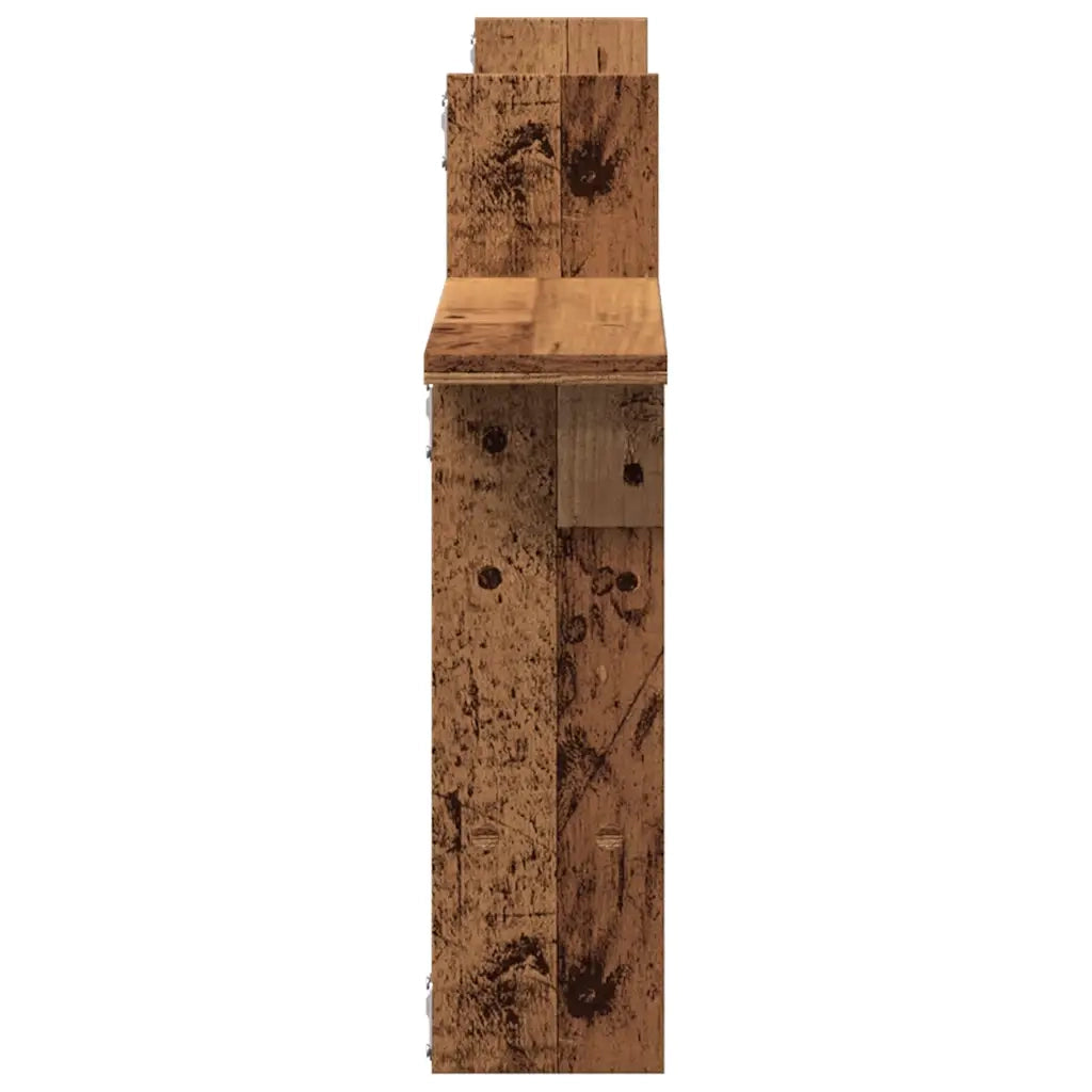 vidaXL Mensole da Parete 2pz Legno Vecchio 50x12x50 cm in Truciolato