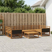 Set di divani da esterno 7 pcs Naturale 3382372