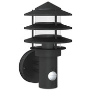 Applique da Esterno con Sensore Nera in Acciaio Inossidabile CFW7098434