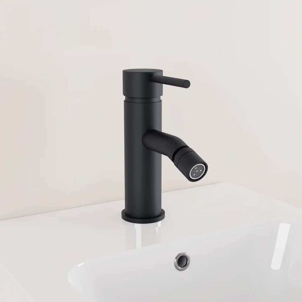 Miscelatore bidet senza scarico nero opaco | Ava