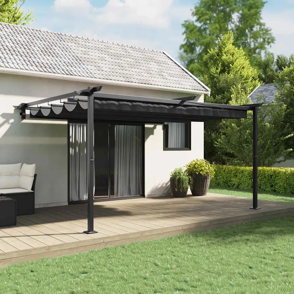 Gazebo Antracite 400 x 300 x 200 cm Poliestere 4003975