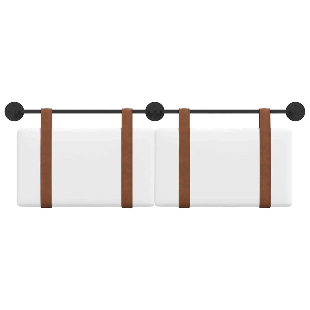 Testata appesa Tinta unita Bianco 150 x 55 x 5 cm PU Antico 42031462