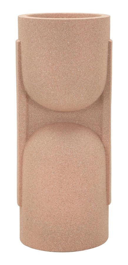 Porta Vaso da Esterno Nui 38x36x91 cm in Resina Rosso