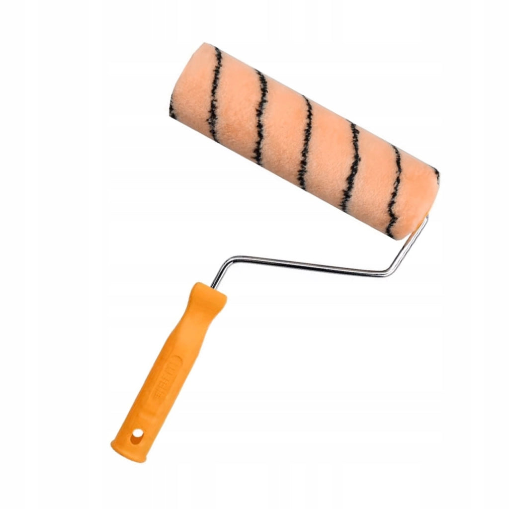 Set di Accessori per Verniciatura – 2 Rulli 25 cm, 5 Pennelli Sintetici, Nastro 40 mm | Per Pareti e Mobili