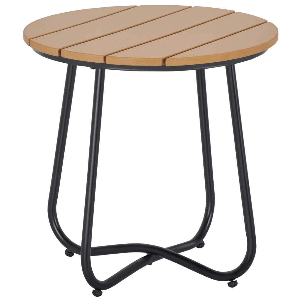 Tavolino rotondo ¨C zephmum ¨C acciaio marrone ?49x48H