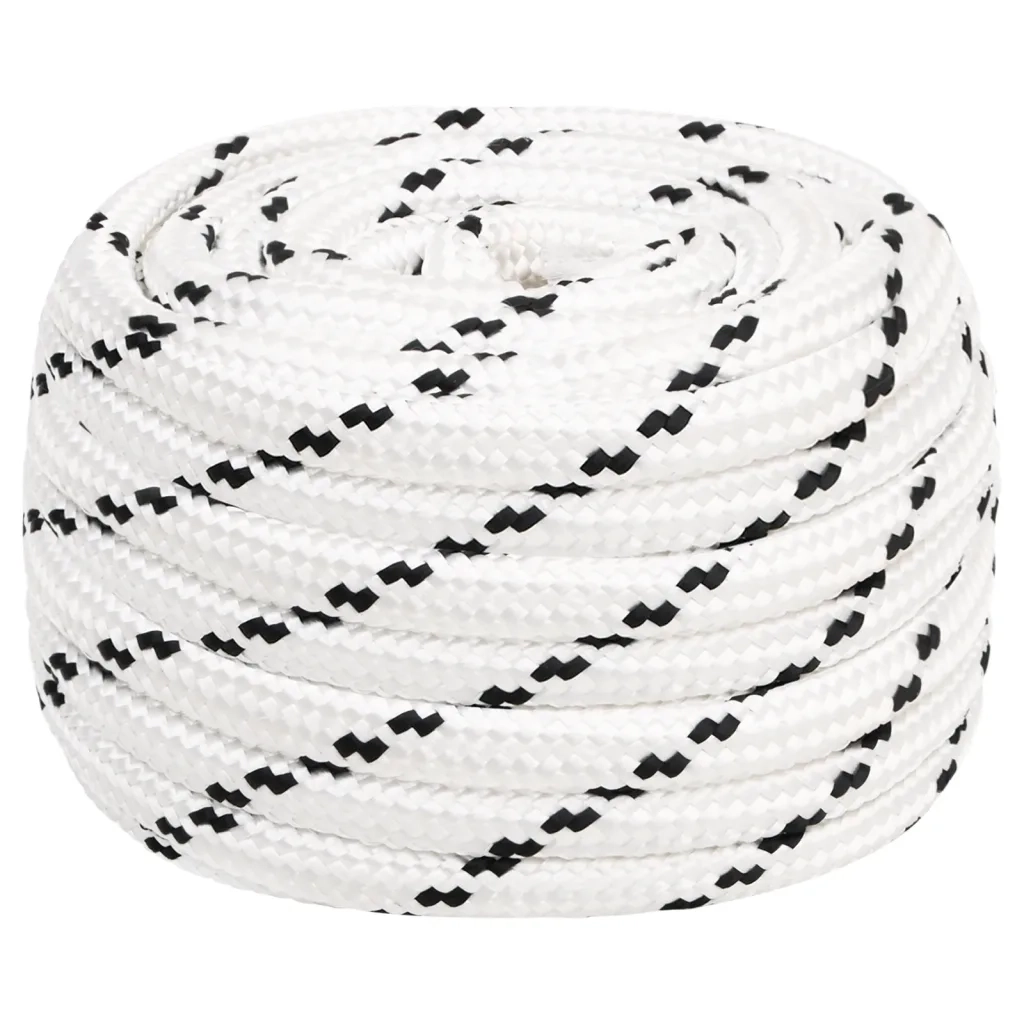 Corda da Lavoro Bianca 18 mm 100 m in Poliestere cod mxl 43051