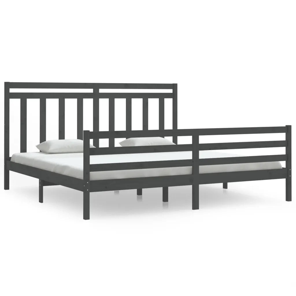 Giroletto Grigio in Legno Massello 200x200 cm 3105337