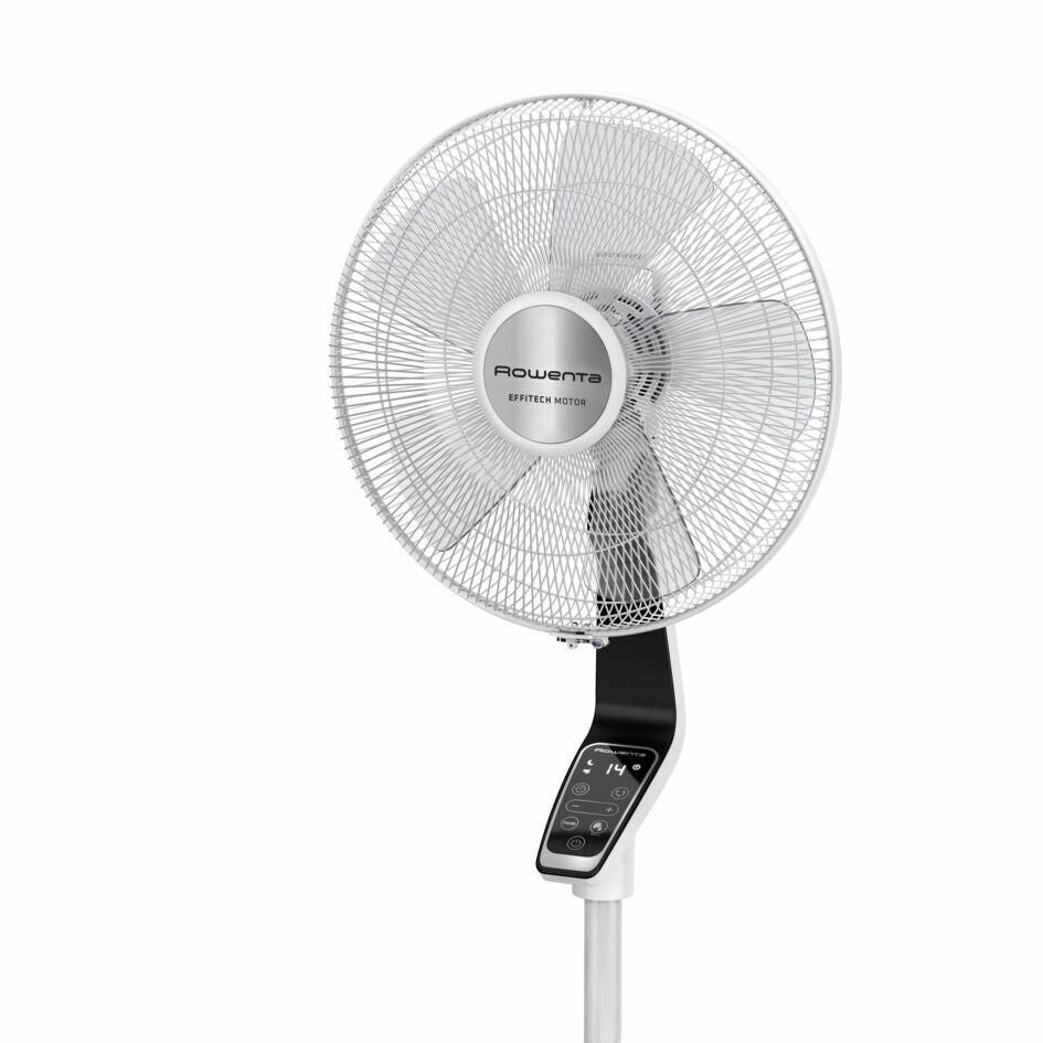 Rowenta Ventilatore a Piantana Turbo Silence Extreme VU5690F0 Nero-Bianco per una Freschezza Ottimale e Silenziosa in Casa